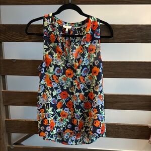 Joie Floral Sleeveless Top - Multicolor